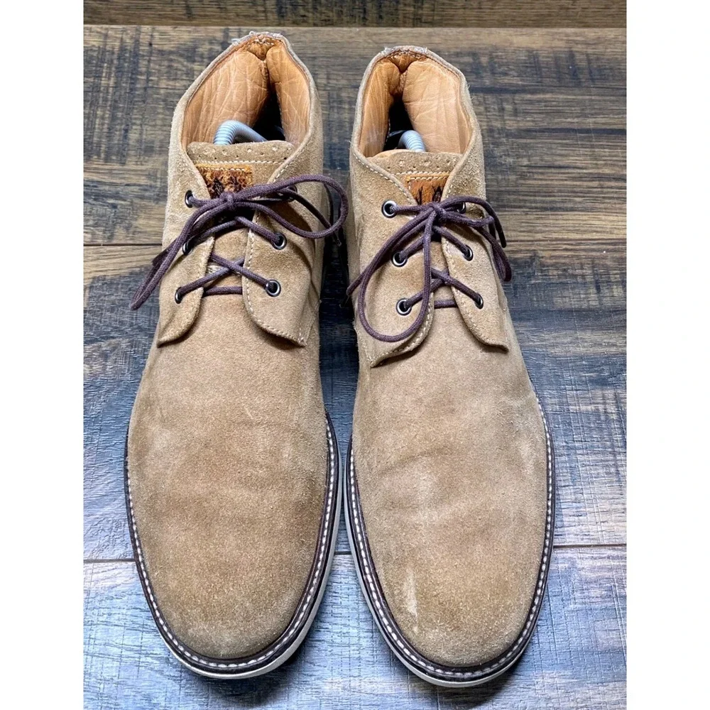 Martin‎ Dingman Boots Mens 8.5 Suede Chukka Tan Lace Up 300527M